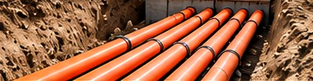AI-generated example of underground cable conduit