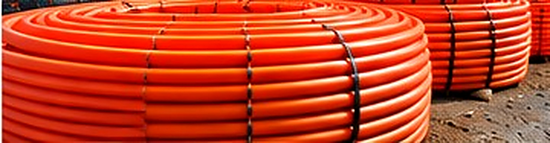 AI-generated example of telecommunications & fiber optic conduit